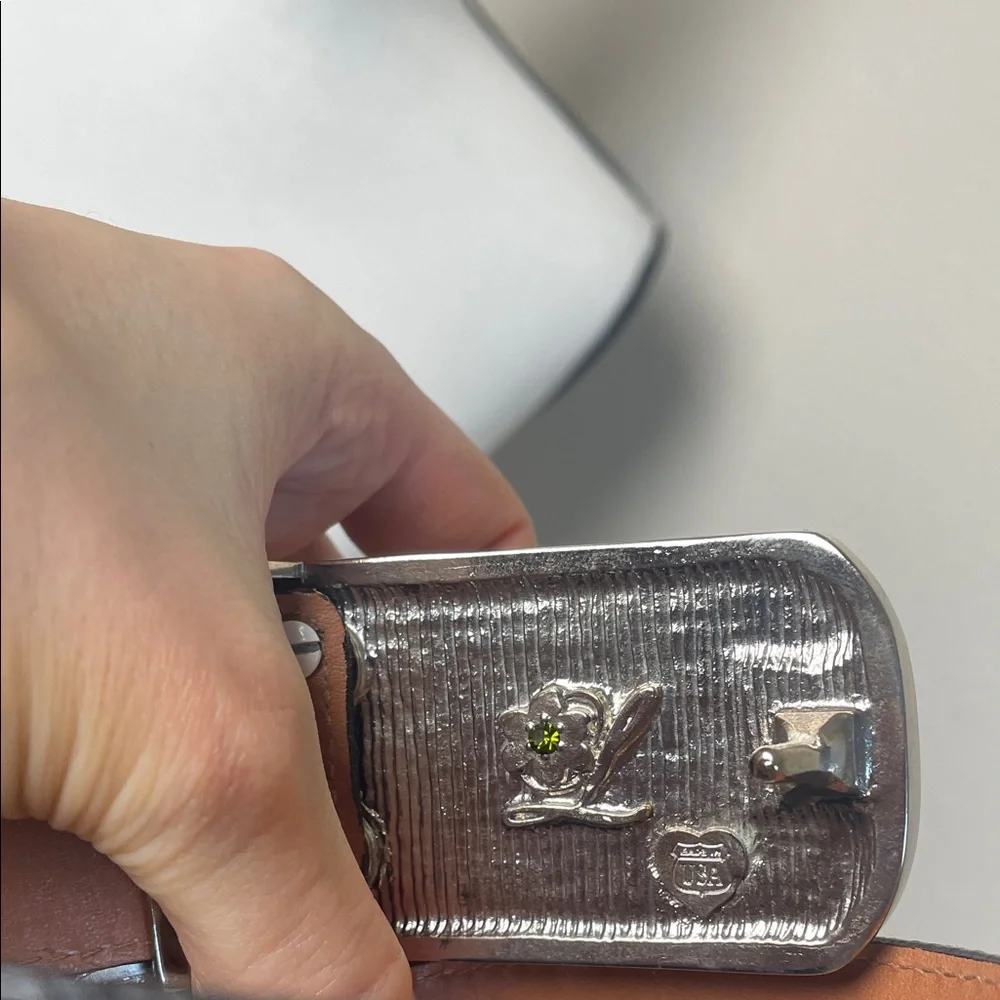 NEW Black Belt with Crystal Embellished Buckle